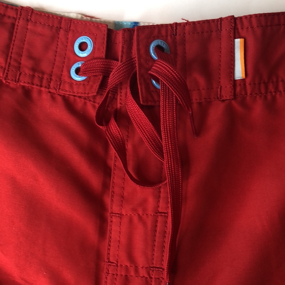 NWT QuickSilver Edition Vibrant Red Board Shorts Quick-Drying Swimwear Men’s 38 - Picture 4 of 11